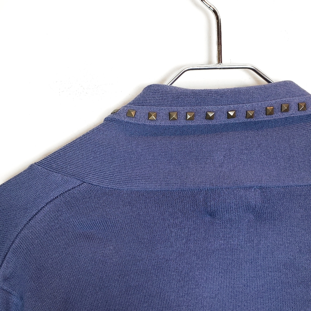 Ruby Rd. Periwinkle Blue Studded Long Sleeved Car… - image 4